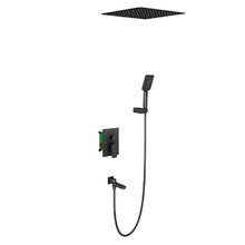 Душевая система Timo Selene SX-2039/03SM, с изливом, цвет черный матовый