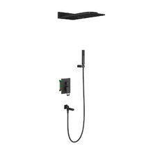 Душевая система Timo Briana SX-7119/03SM, 3 потребителя, с изливом, цвет чёрный матовый