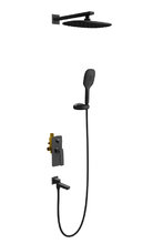 Душевая система скрытого монтажа Timo Helmi SX-4099/03SM, с изливом, черный матовый