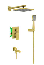 Душевая система встроенная Selene SX-3069/17SM, с изливом, матовое золото