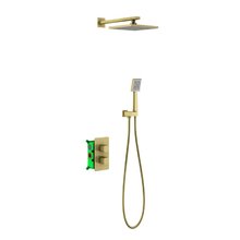 Душевая система Timo Petruma SX-5059/17SM с термостатом, золото матовое