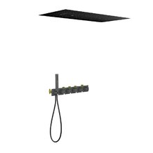 Душевая система Timo Petruma SX-5329/03SM термостатическая, цвет черный