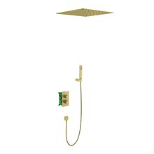 Душевая система Timo Petruma SX-5029/17SM с термостатом, цвет золото матовое