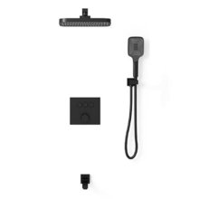 Душевая система Vincea, с изливом, цвет черный матовый, VSFW-4311MB