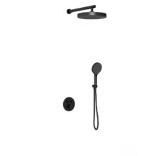 Душевая система Vincea Inspire VSFW-3I22MT2MB, термостатическая, на 2 потребителя, цвет черный матовый