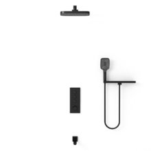 Душевая система Vincea, термостатическая, 3 потребителя, с изливом, цвет черный матовый, VSFW-431T1RMB