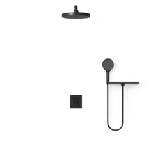 Душевая система Vincea Inspire VSFW-3I21T2RMB, термостатическая, 2 потребителя, цвет черный матовый