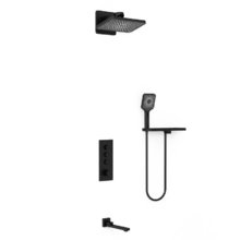 Душевая система Vincea Inspire VSFW-433TI4RMB, термостатическая, цвет черный матовый
