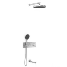 Душевая система Vincea Inspire VSFW-432TI2CH, термостатическая, на 3 потребителя, цвет хром