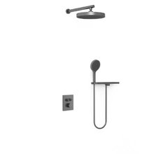 Душевая система Vincea Inspire VSFW-3I21MT2RGM, термостатическая, воронёная сталь, gunmetal