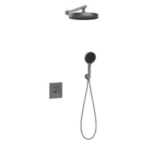 Душевая система Vincea Inspire VSFW-3I21MT2GM, термостатическая, воронёная сталь, gunmetal