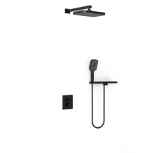 Душевая система Vincea VSFW-321MT1RMB, термостатическая, цвет черный матовый