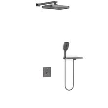 Душевая система Vincea VSFW-321MT1RGM, термостатическая, воронёная сталь, gunmetal