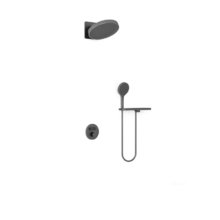 Душевая система Vincea Inspire VSFW-3I22MT3RGM, термостатическая, воронёная сталь, gunmetal