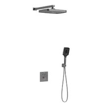 Душевая система Vincea VSFW-321MT1GM, термостатическая, воронёная сталь, gunmetal