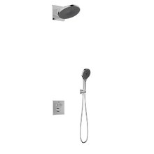 Душевая система Vincea Inspire VSFW-3I21MT5CH, термостатическая, на 2 потребителя, цвет хром/черный