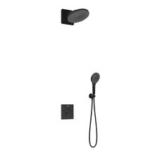 Душевая система Vincea Inspire VSFW-3I21MT5MB, термостатическая, на 2 потребителя, цвет черный матовый