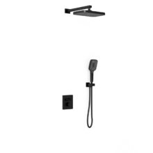 Душевая система Vincea VSFW-321MT1MB, термостатическая, цвет черный матовый