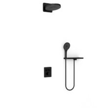 Душевая система Vincea Inspire VSFW-3I21MT1RMB, термостатическая, цвет черный матовый