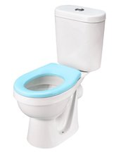 Детский унитаз-компакт Santek Каспер 1.WH50.1.846, сиденье без крышки голубое, белый