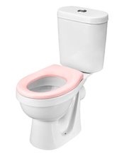 Детский унитаз-компакт Santek Каспер 1.WH50.1.847, сиденье без крышки розовое, белый