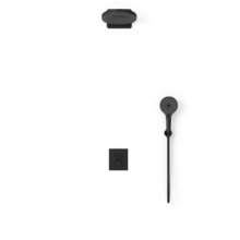 Душевая система Vincea Inspire VSFW-3I21T1MB, термостатическая, 2 потребителя, цвет черный матовый