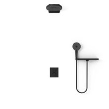 Душевая система Vincea Inspire VSFW-3I21T1RMB, термостатическая, 2 потребителя, цвет черный матовый