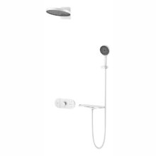 Душевая система Vincea Futura VSFW-2F12TMW, термостатическая, на 3 потребителя, цвет белый матовый