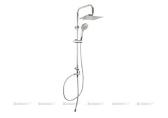 Душевой гарнитур Aquanet Passion S 212271, с квадратным верхним душем 20 см, 3 режима струи, хром