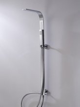 Душевая колонна Bravat Arc D224C-ENG без смесителя для ванны, верхний душ, хром