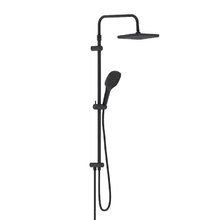 Душевой гарнитур Damixa Merkur 940000300, с верхним душем, черный матовый