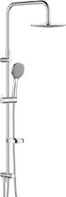 Душевой гарнитур Stworki by Damixa Стокгольм HFSG97000 с верхним душем, с полкой, хром, 5 режимов струи