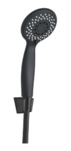 Душевой гарнитур Aquanet AF000-07B, лейка 3 режима, держатель, шланг, черный матовый, 261831