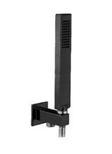 Ручной душ Cezares CZR-DEFA4-NOP, квадратный, со шлангом и держателем, черный матовый, 1 режим струи