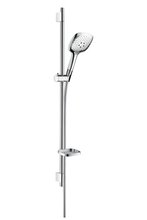 Душевой гарнитур Hansgrohe Raindance Select E 150 3jet/ Unica'S Puro 0,90 м 27857000, 3 режима струи, корпус хром, лицевая часть хром