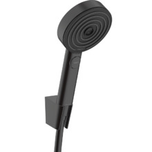 Душевой набор Hansgrohe Pulsify 24303670 Select, 3 режима струи, корпус черный, лицевая часть черная