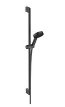 Душевой гарнитур Hansgrohe Pulsify 24170670 Select S, лейка Relaxation 3 режима, штанга 90 см, черный матовый, диск графит