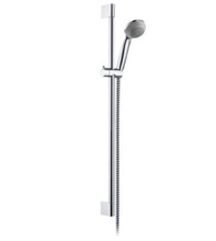 Душевой гарнитур Hansgrohe Crometta 85 Mono 1jet 27728000, штанга 65 см, корпус хром, лицевая часть серая