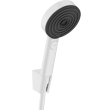 Душевой набор Hansgrohe Pulsify 24302700 Select S, 3 режима струи, шланг 125 см, белый матовый, диск графит