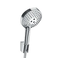 Душевой гарнитур Hansgrohe Raindance Select S 120 PowderRain Porter 27668000, корпус хром, лицевая часть хром шланг 160 см, 3 режима струи