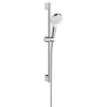 Душевой гарнитур Hansgrohe Crometta 1jet Green 26554400, корпус хром, лицевая часть белая, 1 режим струи