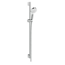 Душевой гарнитур Hansgrohe Crometta Vario EcoSmart 26538400, корпус хром, лицевая часть белая, 2 режима струи