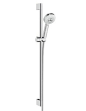 Душевой гарнитур Hansgrohe Crometta 100 Multi 26656400, корпус хром, лицевая часть белая, штанга 90 см, 3 режима струи