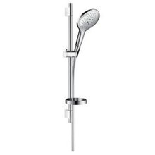 Душевой гарнитур Hansgrohe Raindance Select 150 3jet 65 27802000, корпус хром, лицевая часть белая