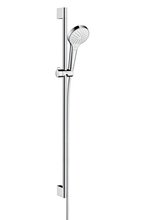 Душевой гарнитур Hansgrohe Croma Select S Vario 26572400, штанга 90 см, корпус хром, лицевая часть белая