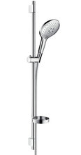 Душевой гарнитур Hansgrohe Raindance Select 150 3jet 90 27803000, корпус хром, лицевая часть белая