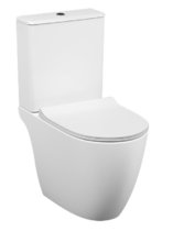 Напольный безободковый унитаз Vitra Sento 9830B003-7204, крышка с микролифтом, белый