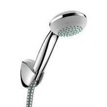 Душевой гарнитур Hansgrohe Crometta 85 Mono 27576000, шланг 125 см, корпус хром, лицевая часть серая, 1 режим струи