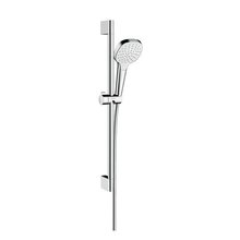 Душевой гарнитур Hansgrohe Croma Select E 1jet EcoSmart 26585400, корпус хром, лицевая часть белая, 1 режим струи