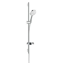 Душевой гарнитур Hansgrohe Raindance Select S 120/Unica 120 26633400, корпус хром, лицевая часть белая, 3 режима струи